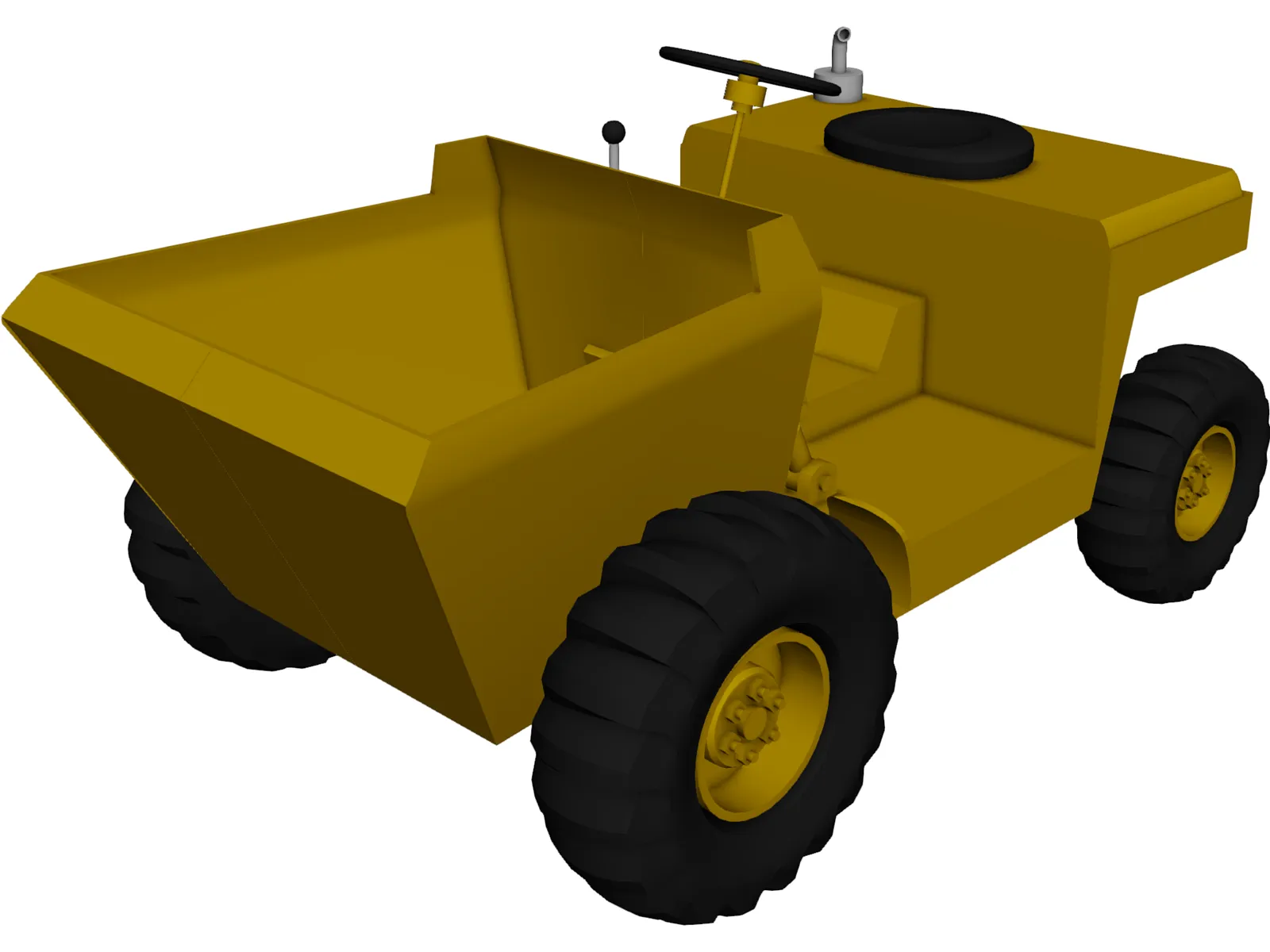Construction Truck 3D Model main preview