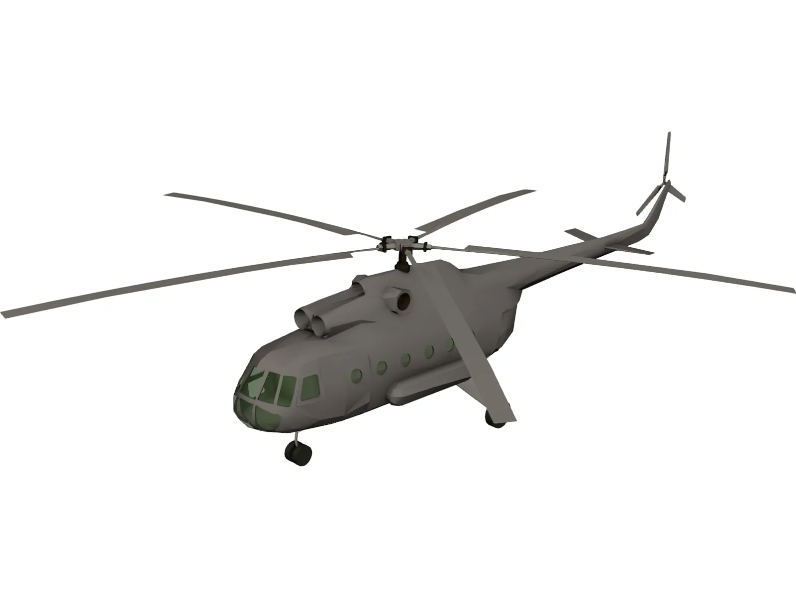 Mil Mi-8 Hip 3D Model main preview