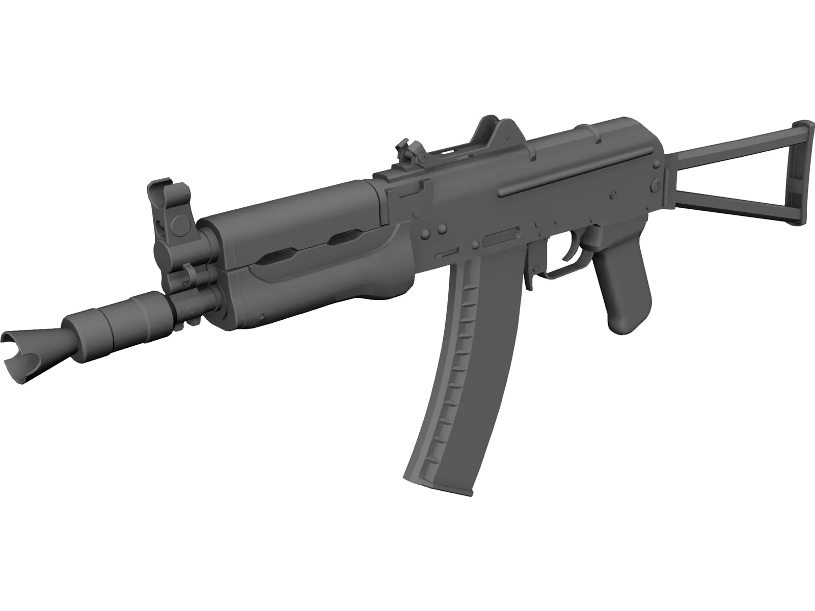 AKS 74U 3D Model main preview