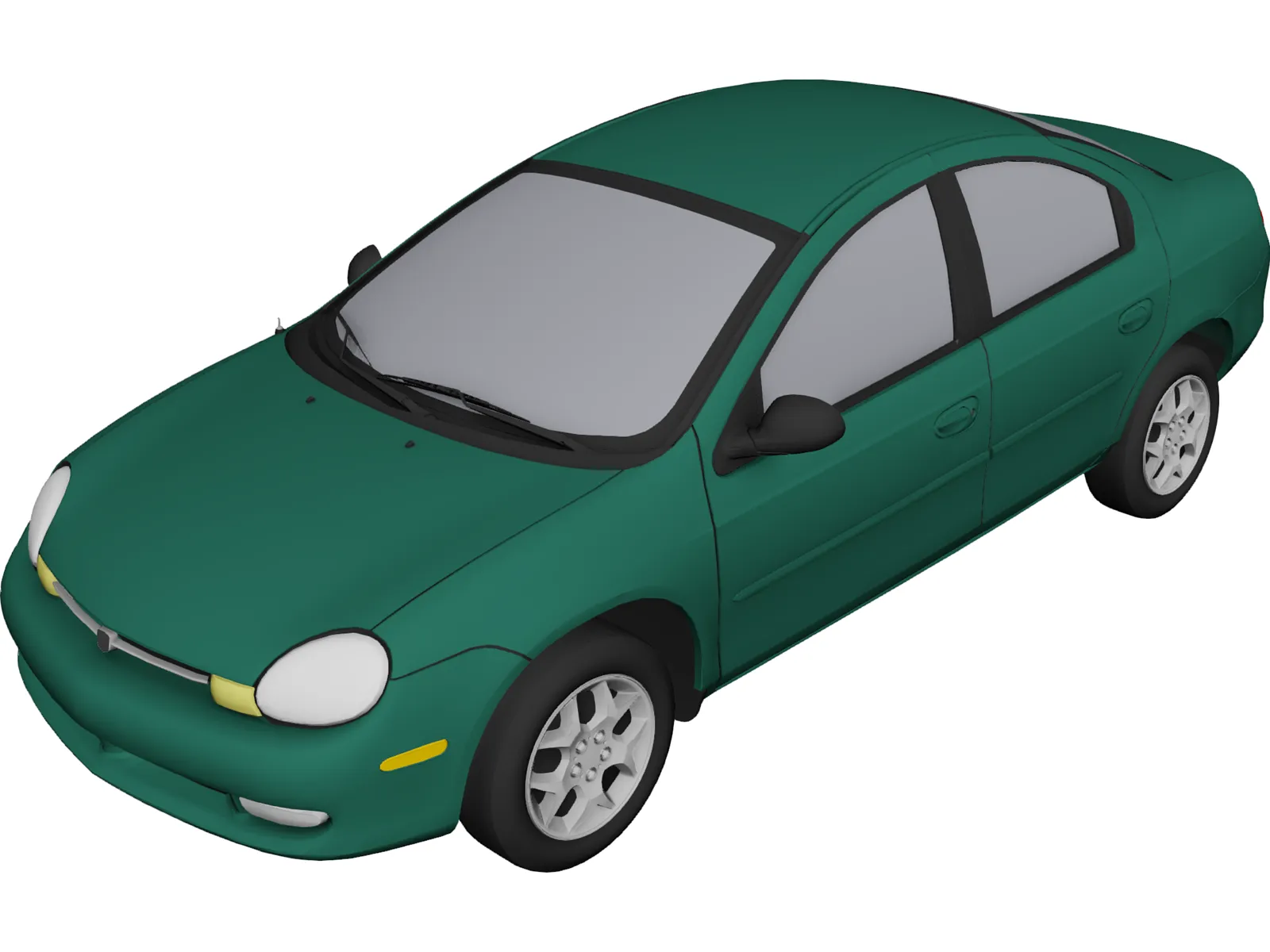 Dodge Neon 3D Model main preview