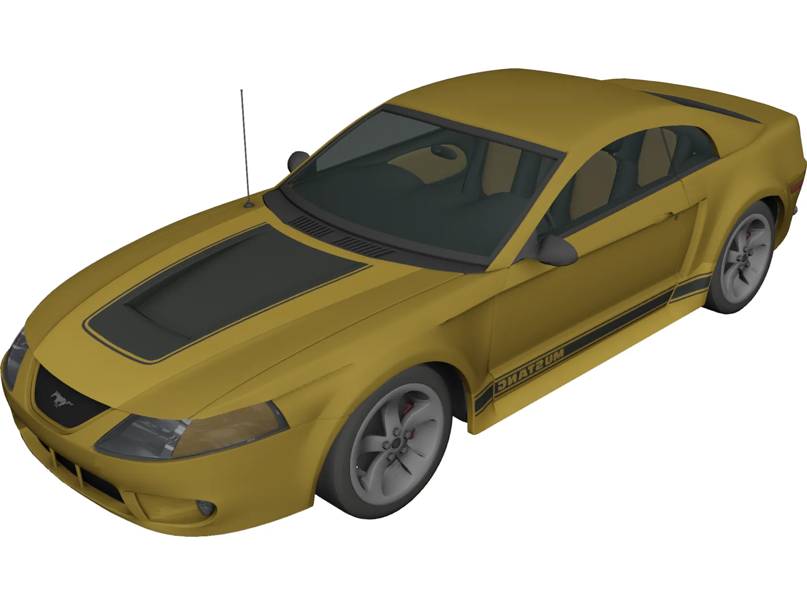 Ford Mustang 3D Model main preview