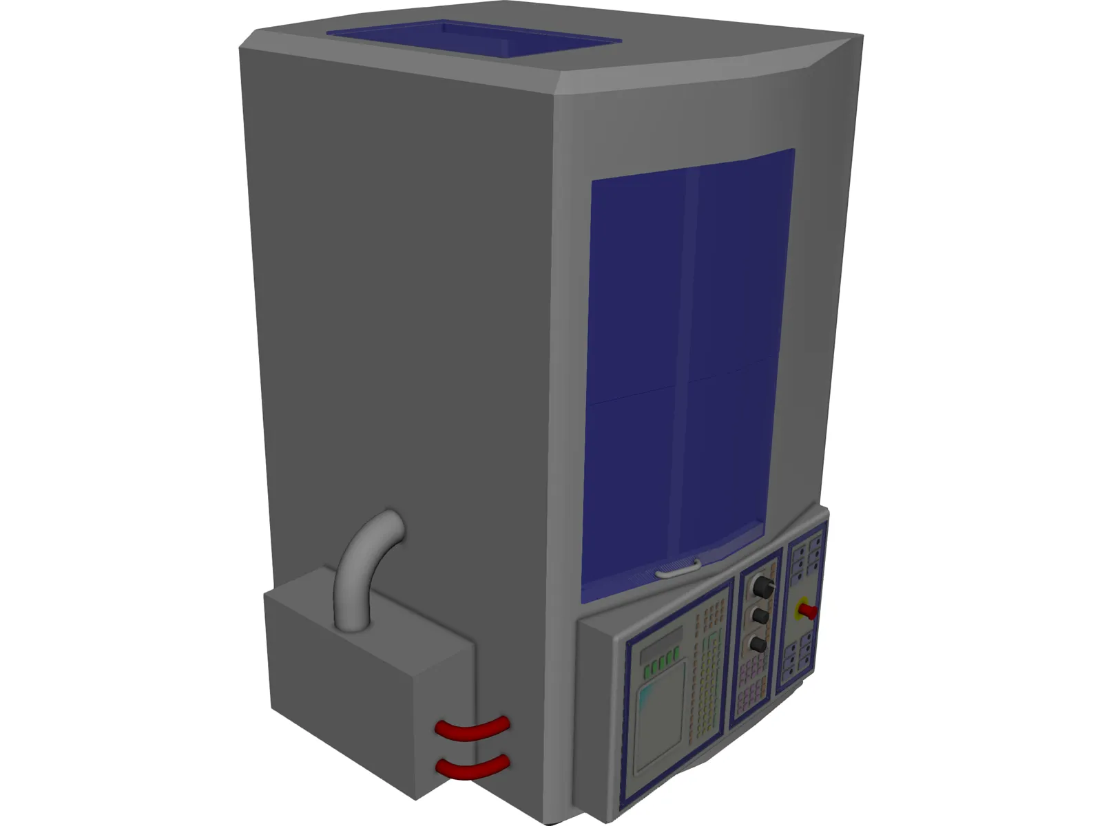 Torno CNC 3D Model main preview