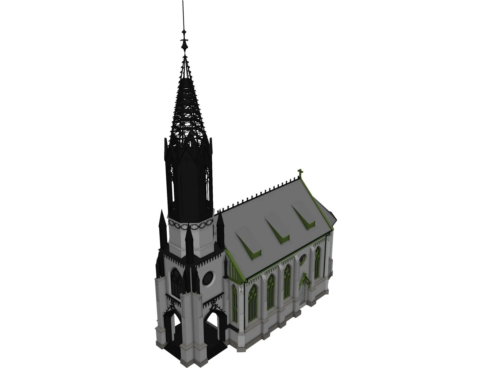 Church 3D Model main preview
