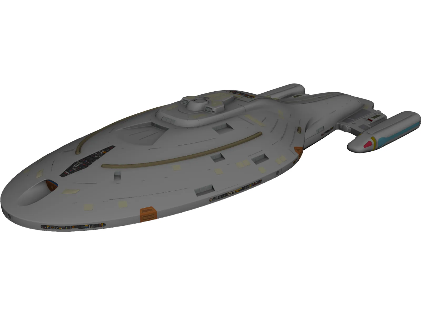 Star Trek Voyager 3D Model main preview