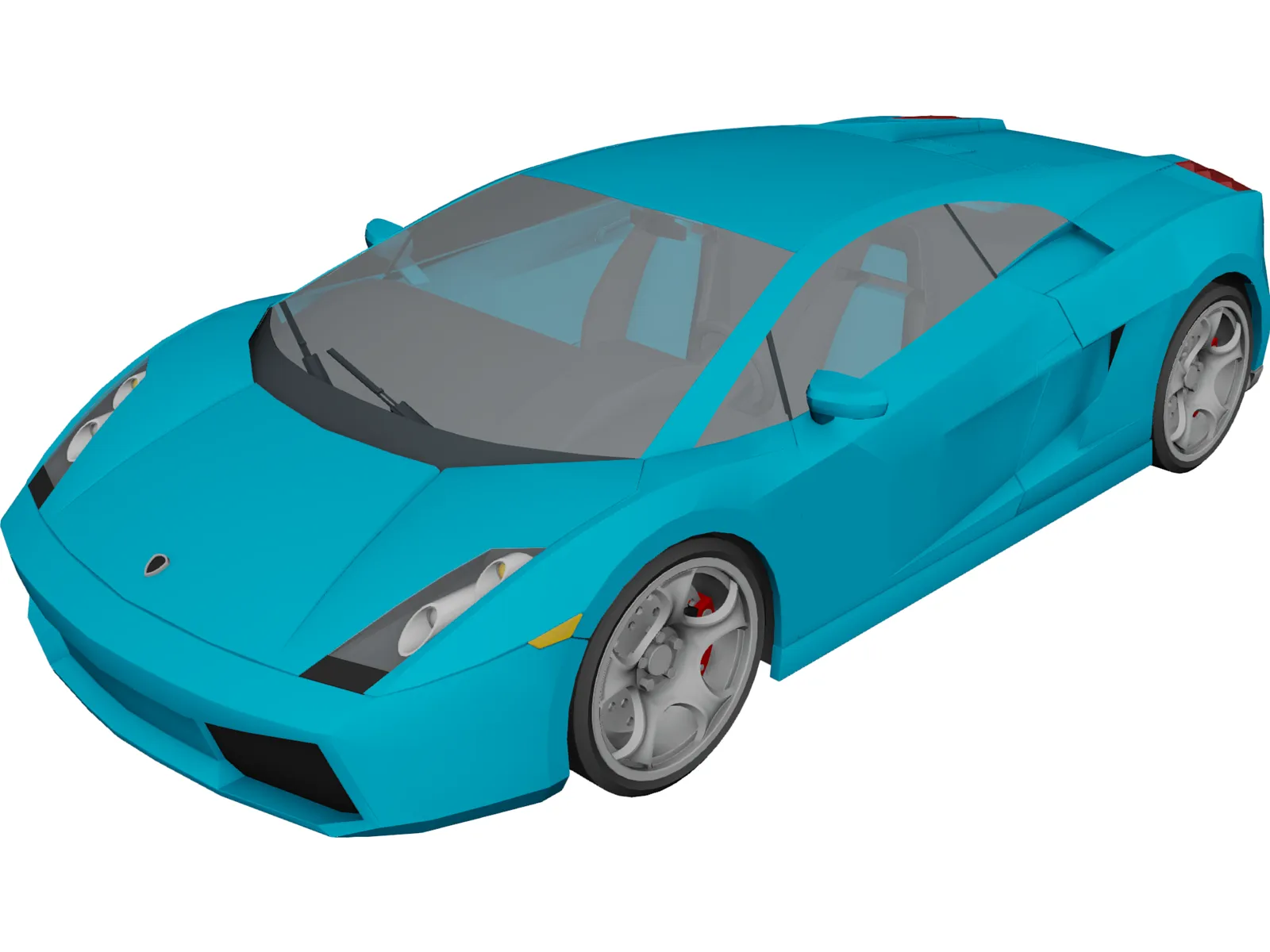Lamborghini Gallardo (2008) 3D Model main preview