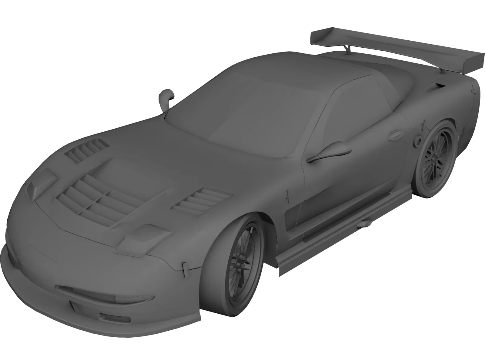 Chevrolet Corvette C6-R 3D Model main preview