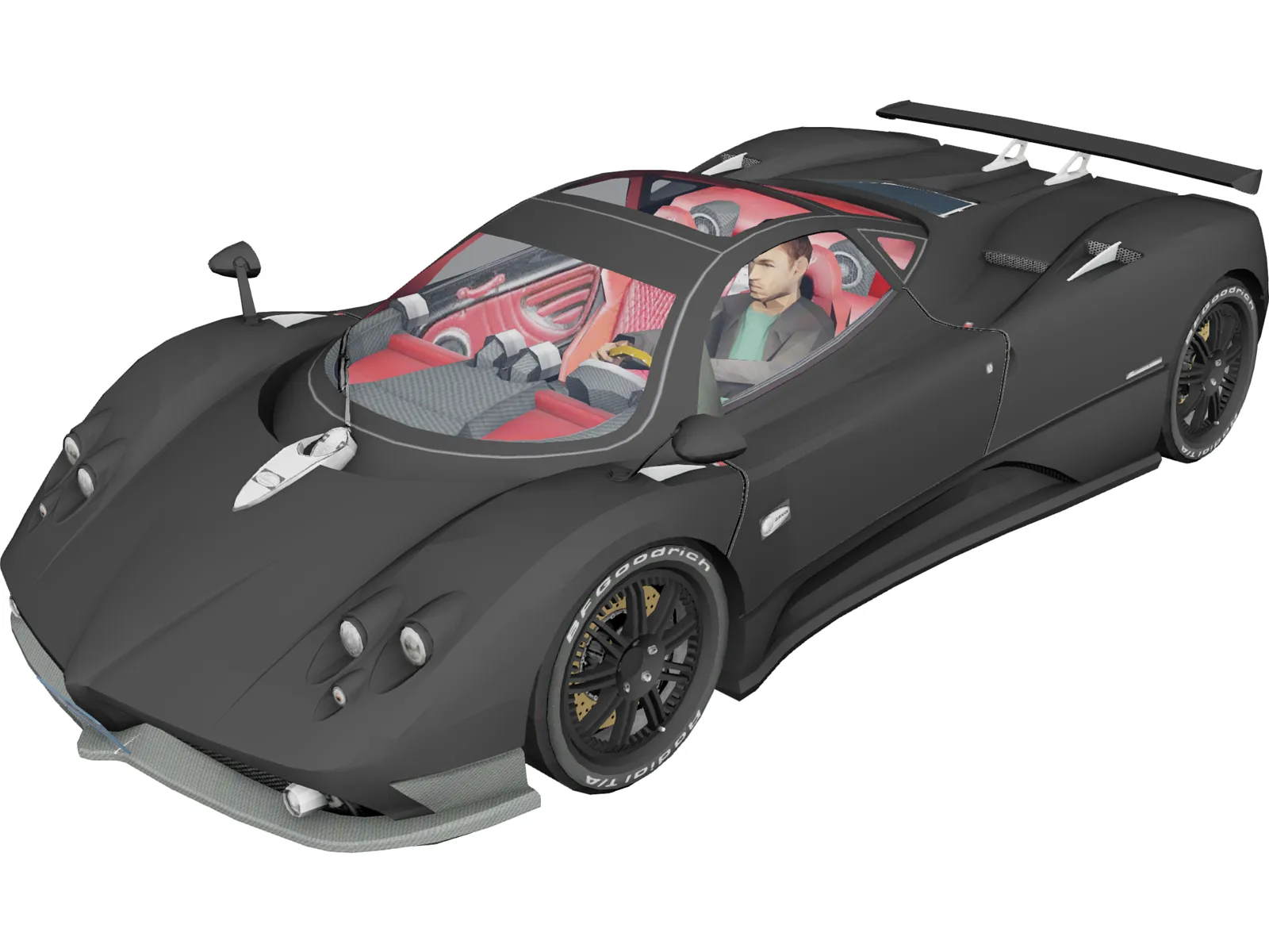 Pagani Zonda 3D Model main preview