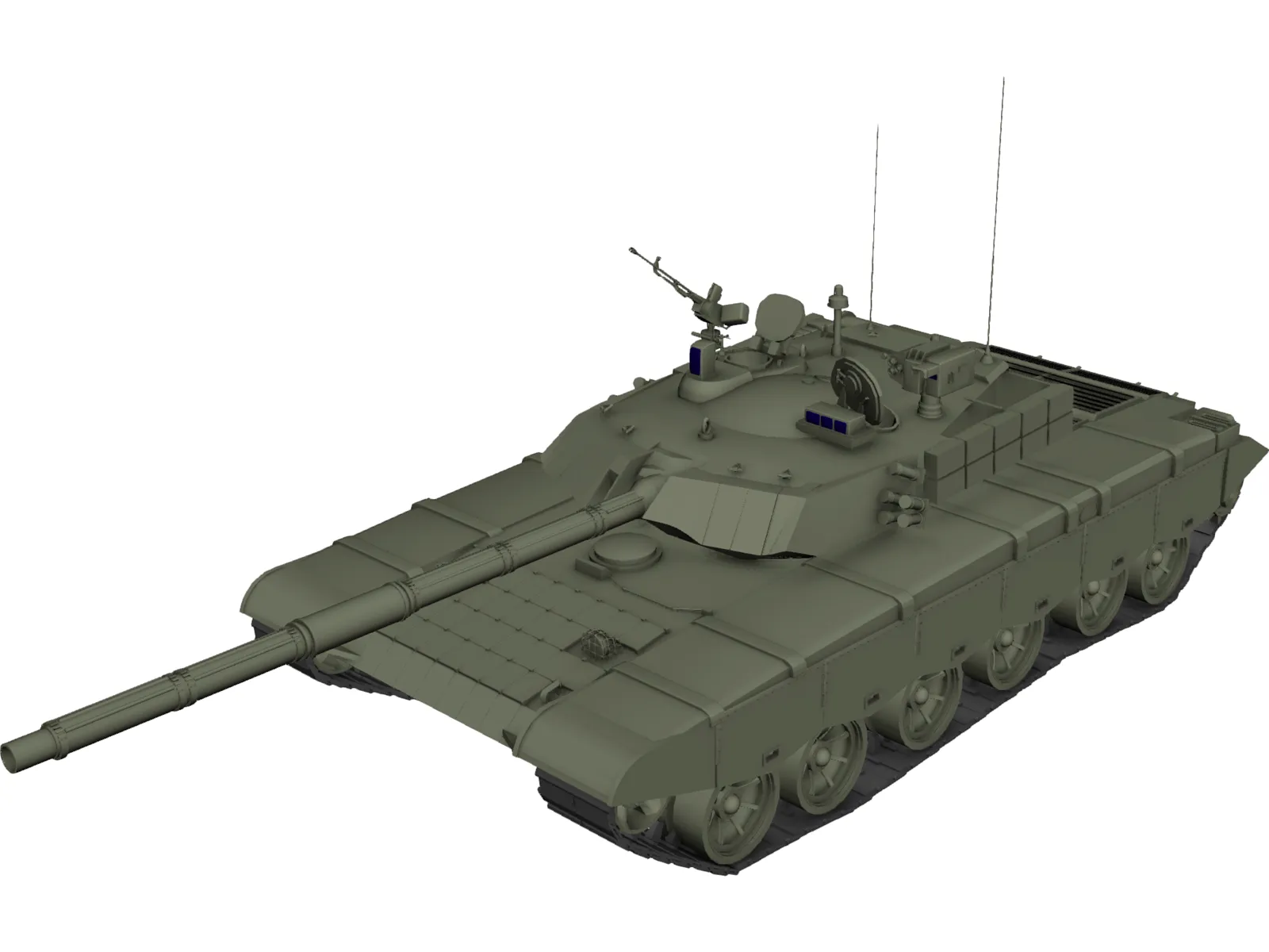 ZTZ-99 Chinese MBT 3D Model main preview