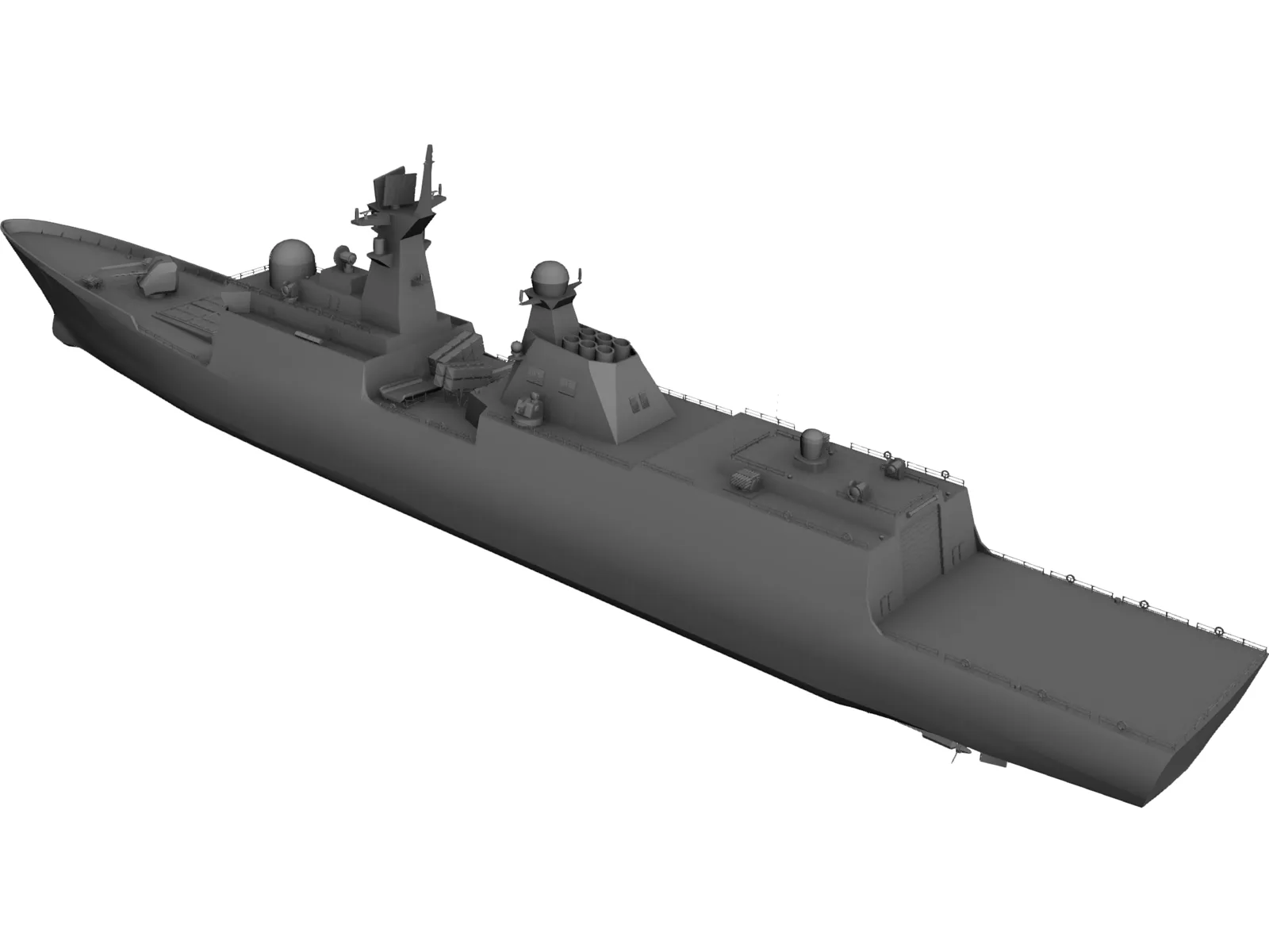JIANGKAI Type 054A Frigate 3D Model main preview
