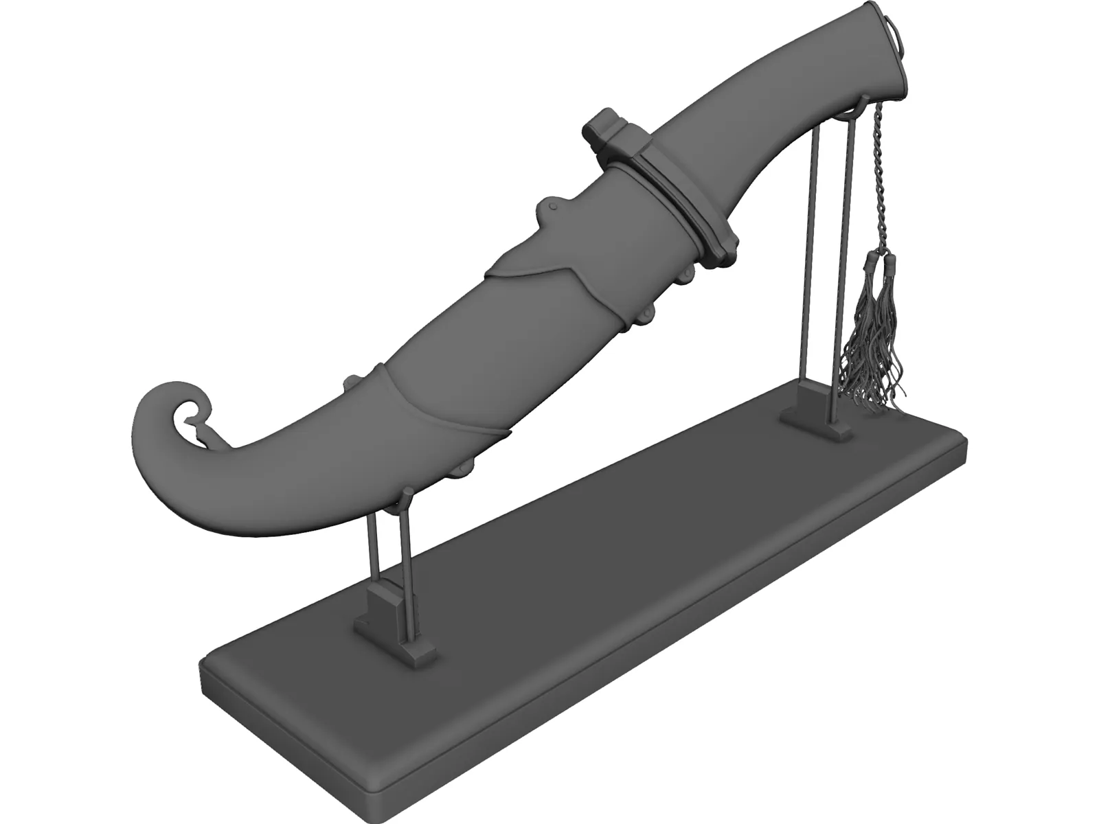 Chinese Sword 3D Model main preview