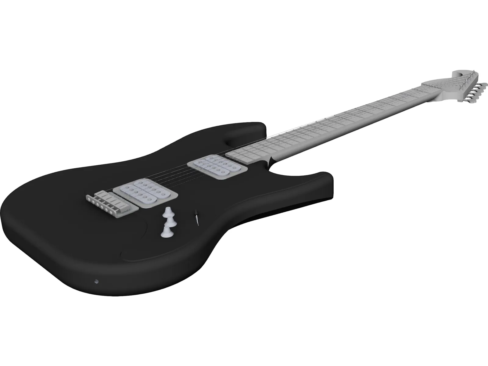 Fender Stratocaster 3D Model main preview
