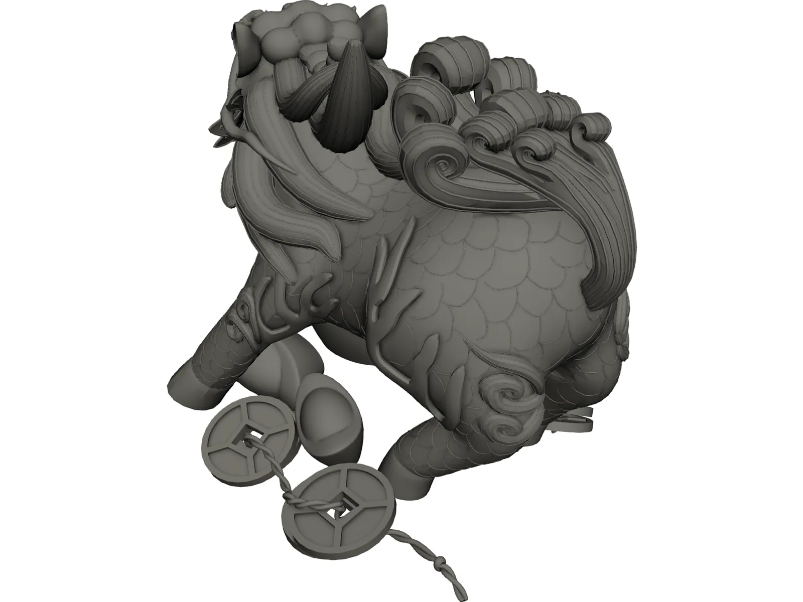 China Dragon 3D Model main preview