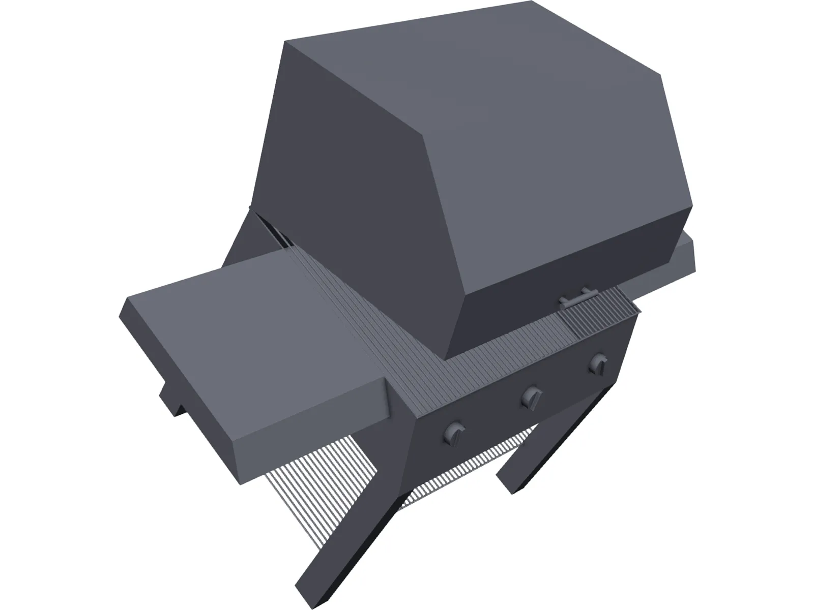 BBQ Grill 3D Model main preview