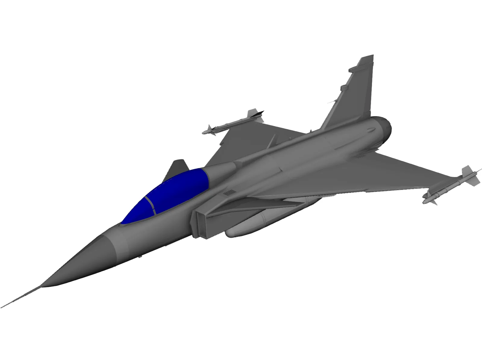 Saab JAS-39 Gripen 3D Model main preview