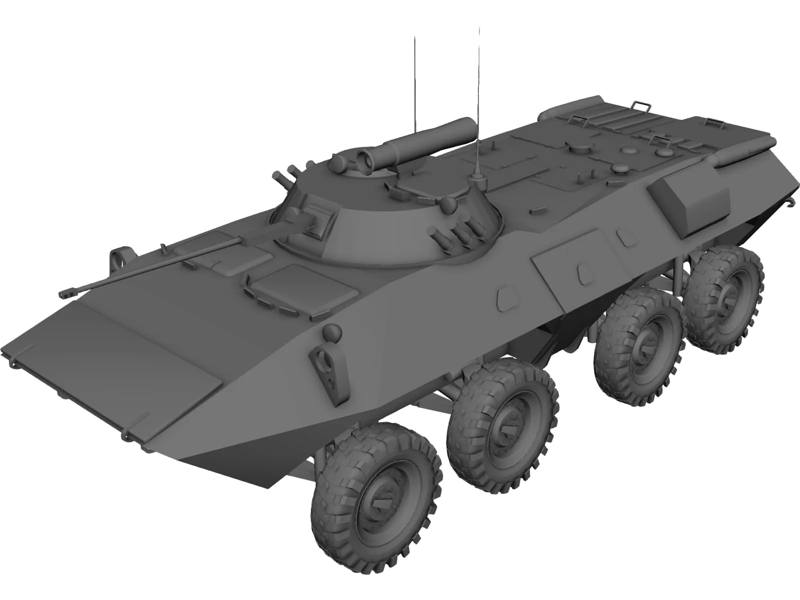 BTR-90 3D Model main preview