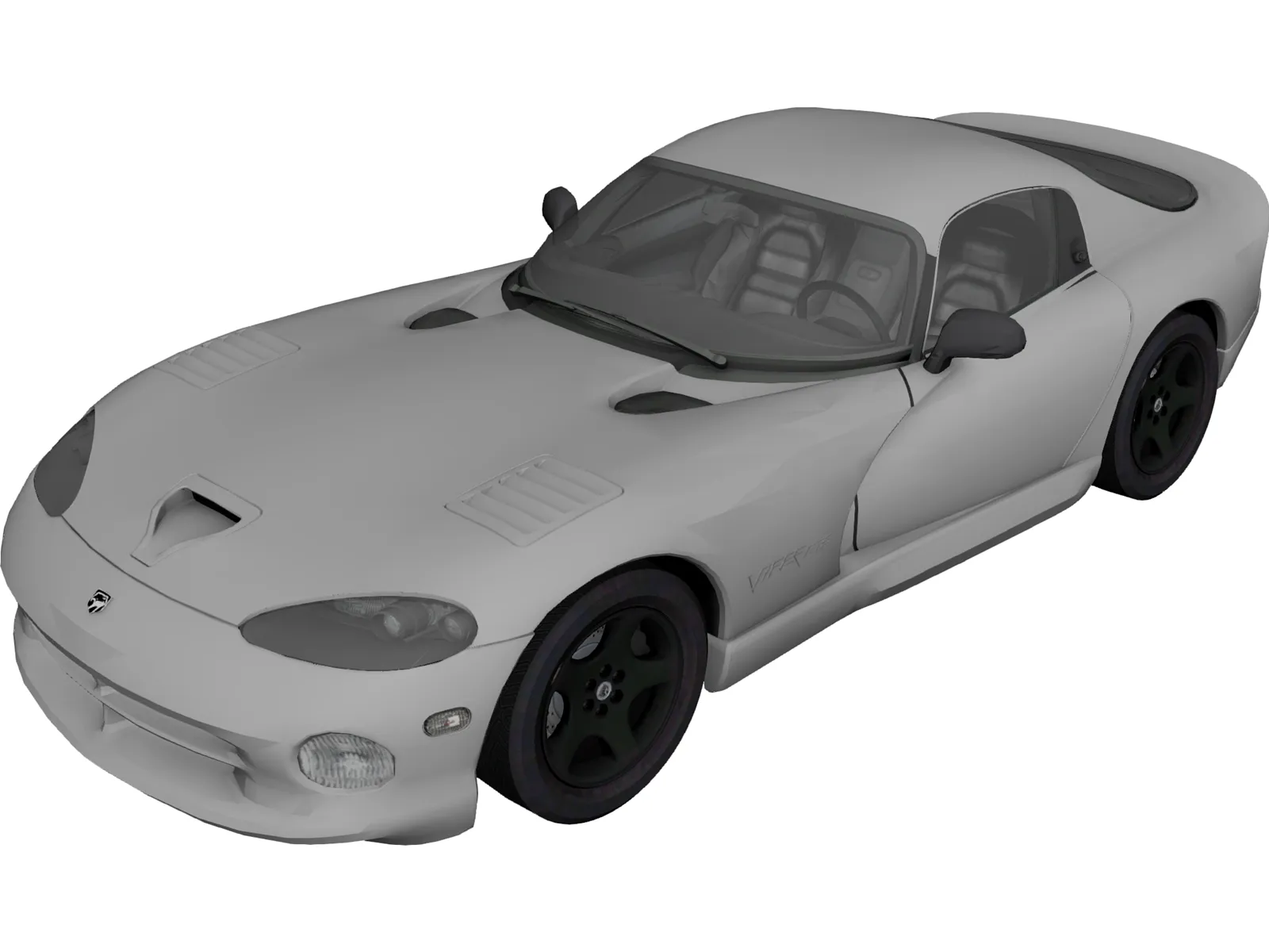 Dodge Viper GTS (1998) 3D Model main preview