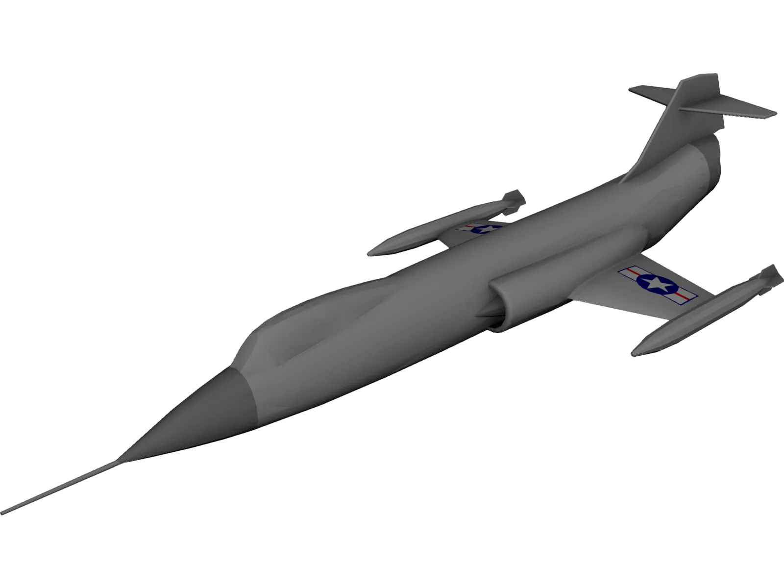 Lockheed F-104 Starfighter 3D Model main preview