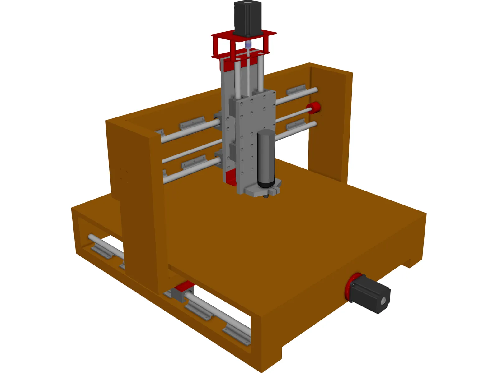 CNC Machine (Router) from Wood 3D Model main preview