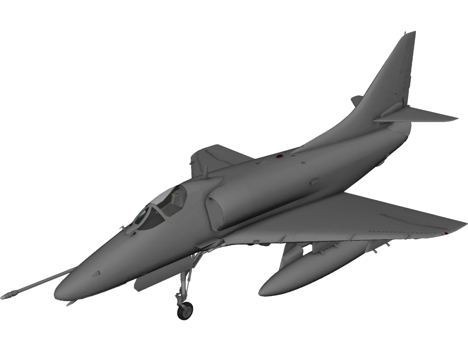 A-4 Skyhawk 3D Model main preview