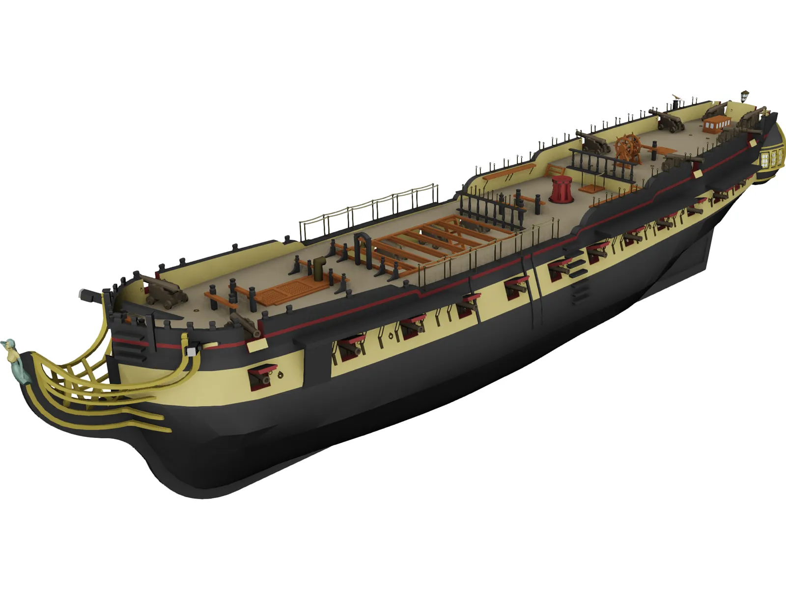 HMS Surprise 3D Model main preview