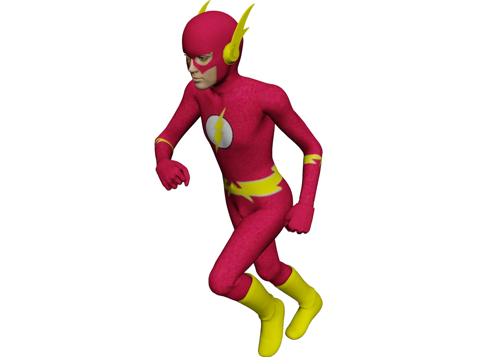 Flash Super Hero 3D Model main preview