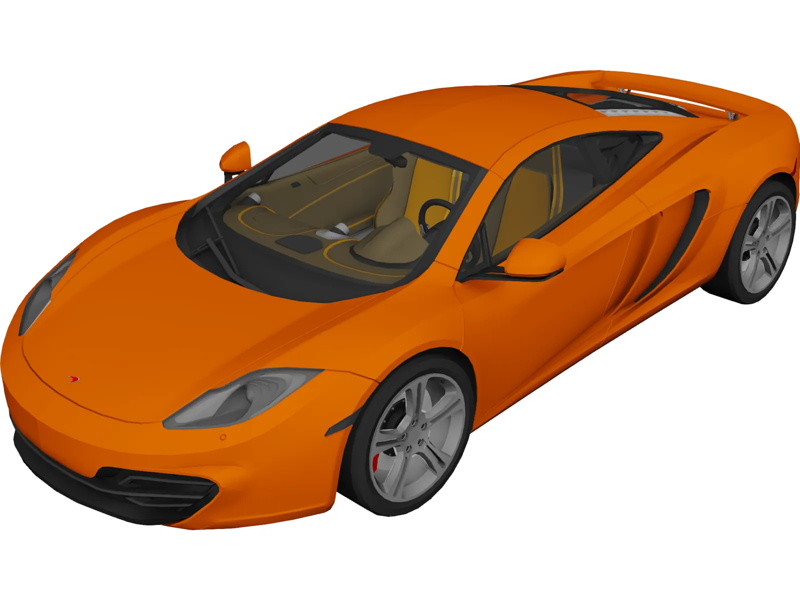 McLaren MP4-12C 3D Model main preview