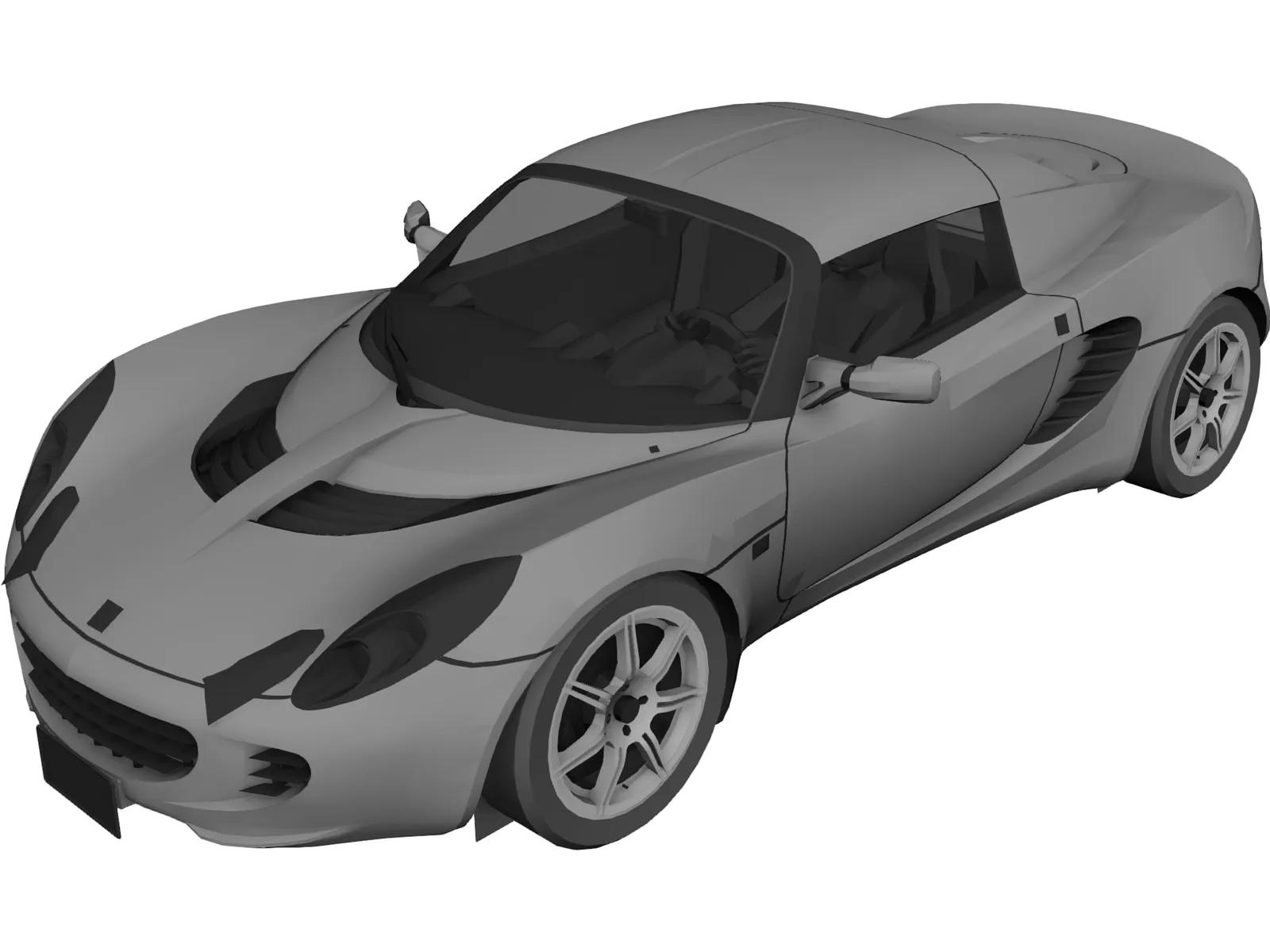 Lotus Elise S2 3D Model main preview