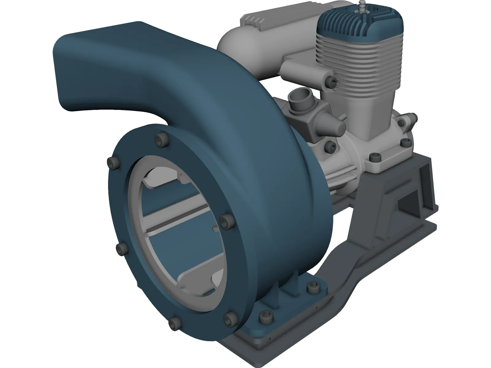 Compressor 3D Model main preview