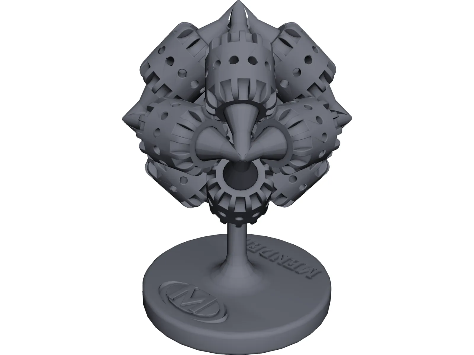 Mendell Brain Gear 3D Model main preview