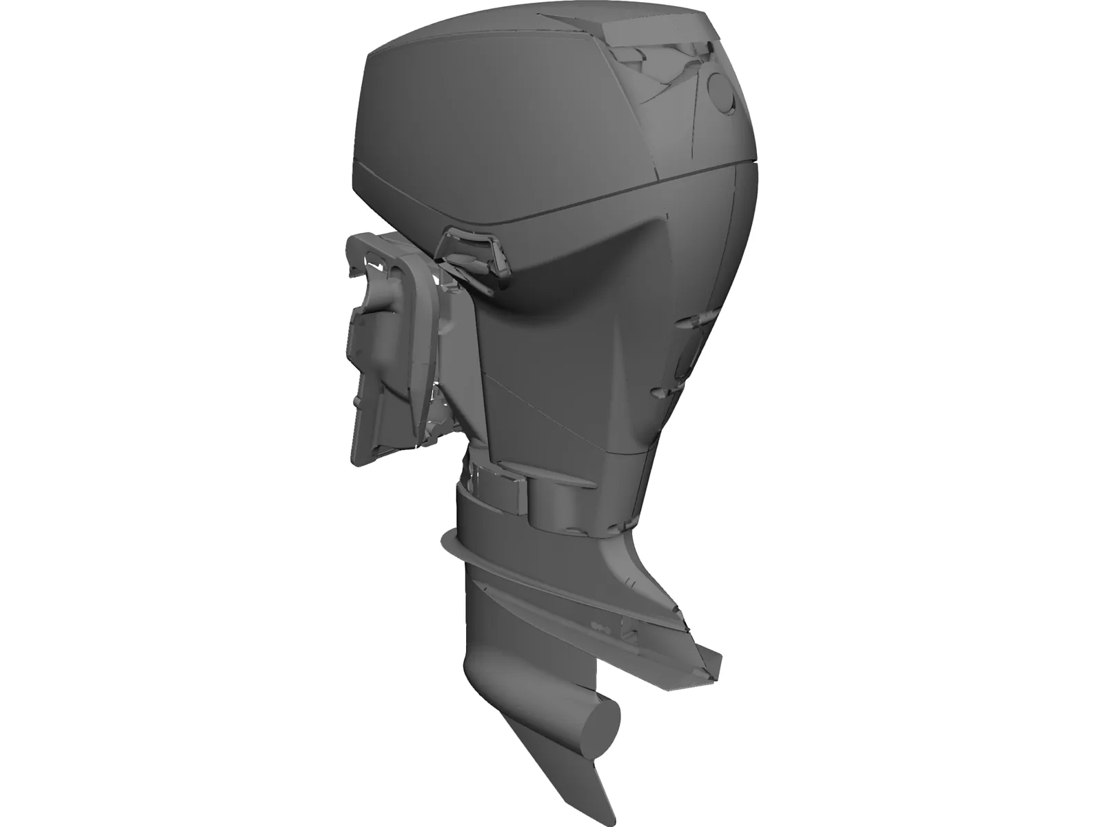 Evinrude E-Tec 40-60 HP Outboard Motor 3D Model main preview