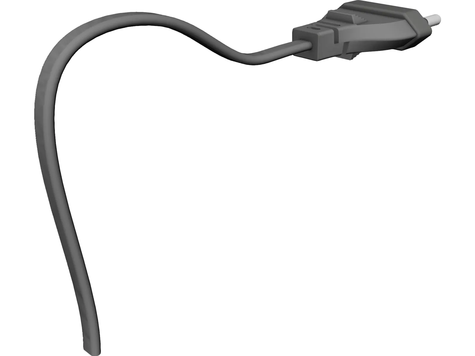 Plug Two-Pin 3D Model main preview