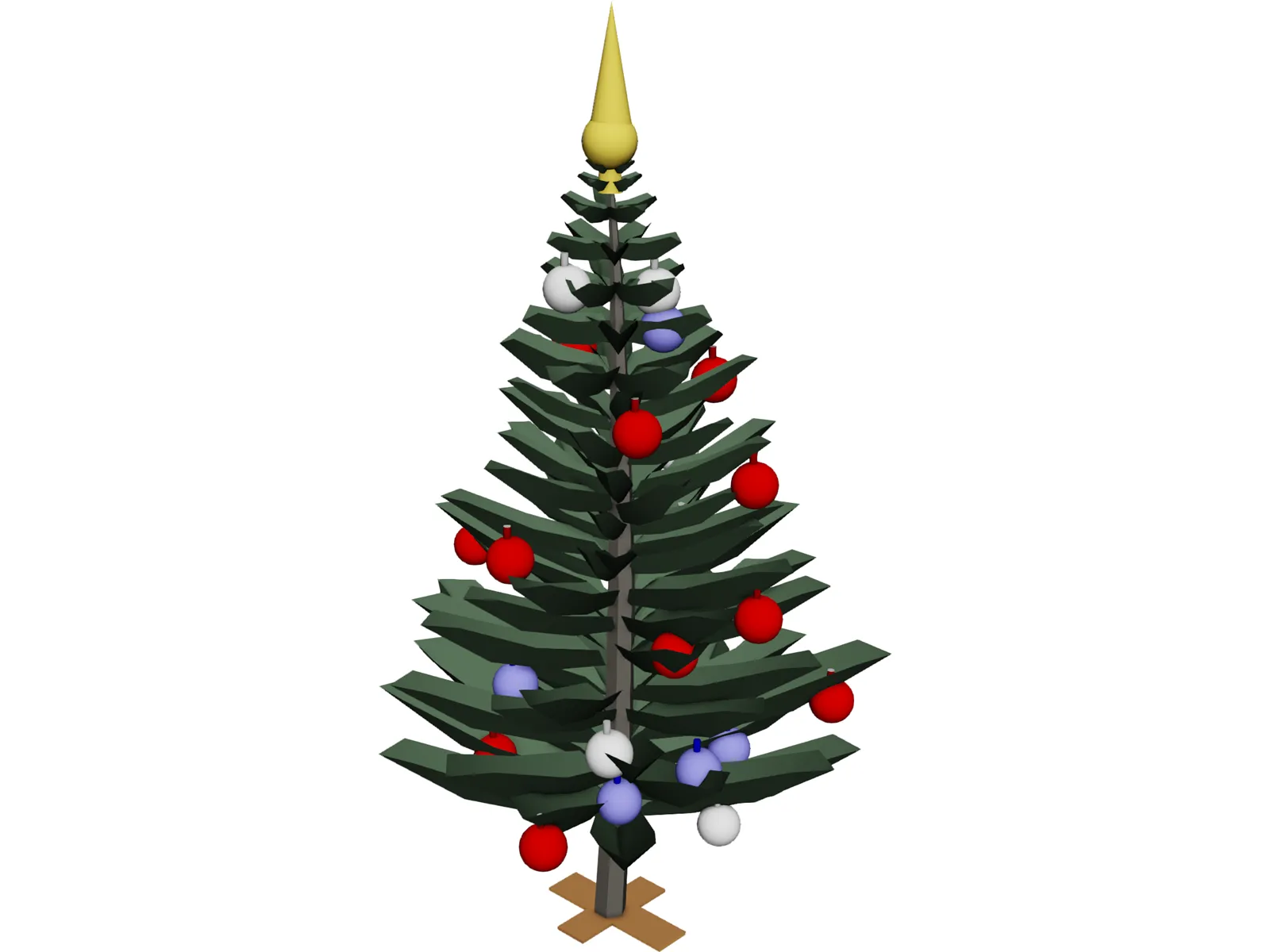Christmas Tree 3D Model main preview