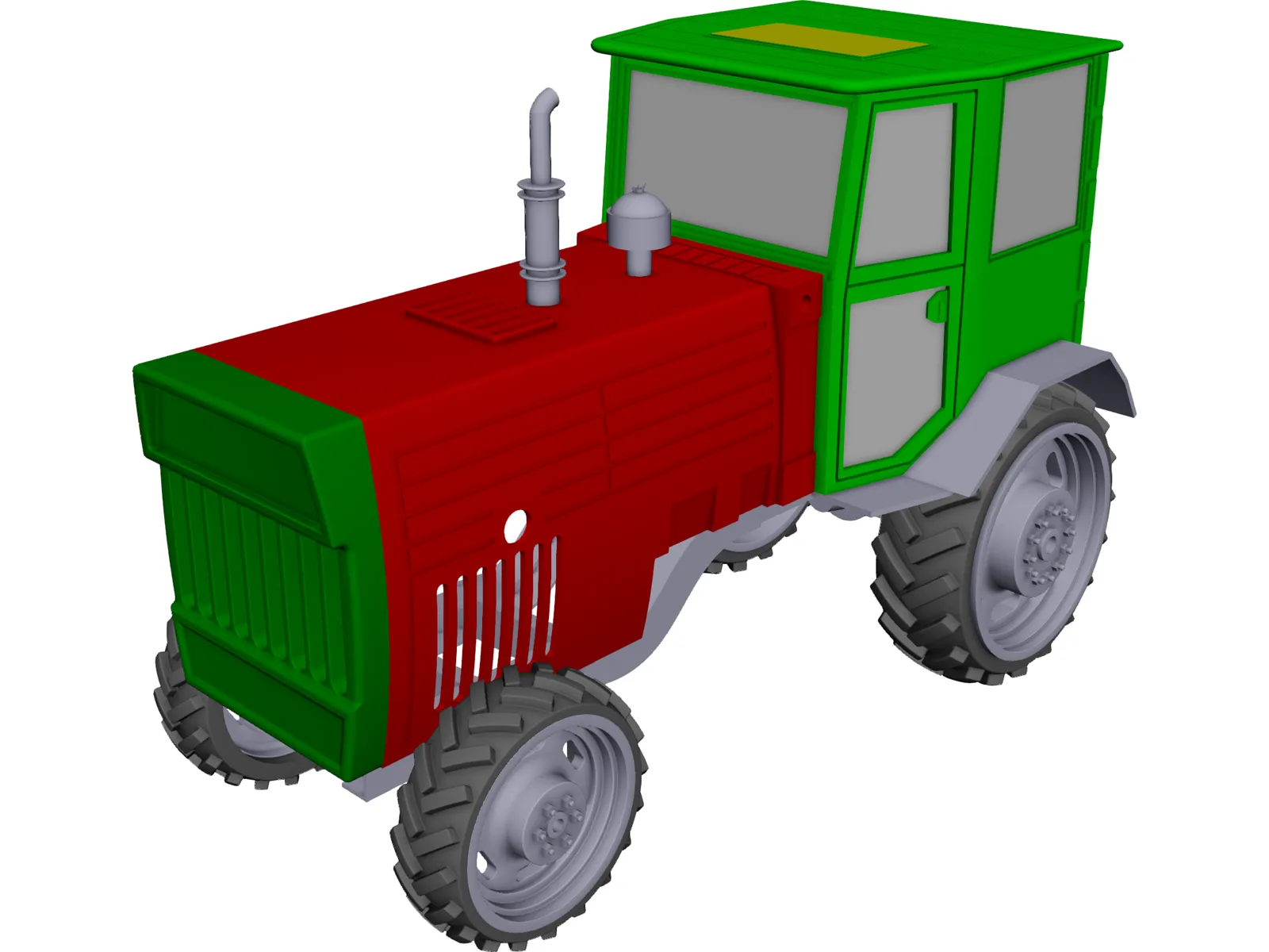 Tractor 3D Model main preview
