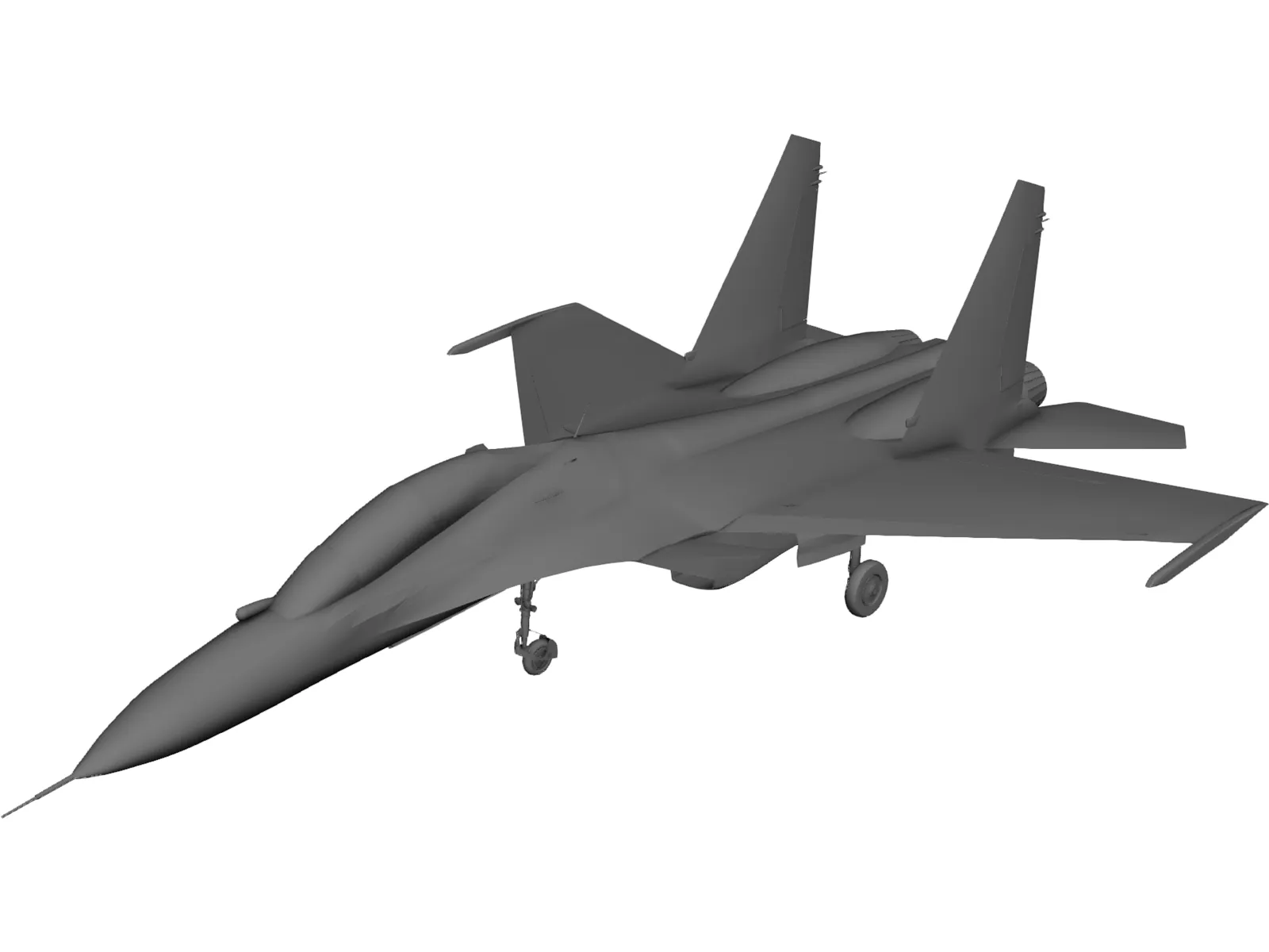 Sukhoi Su-30 3D Model main preview