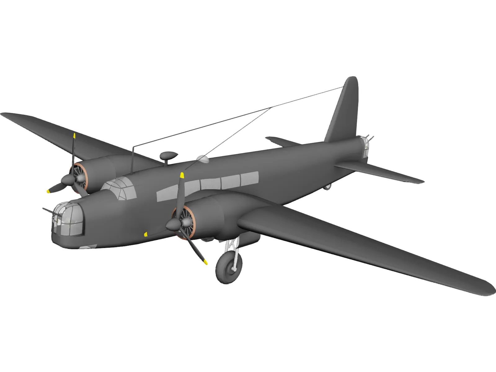 Vickers Wellington MK.III 3D Model main preview