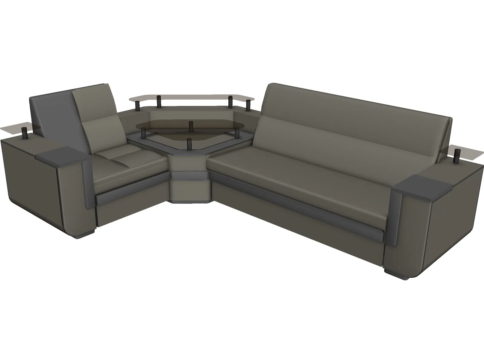 Sofa Liverpool 3D Model main preview