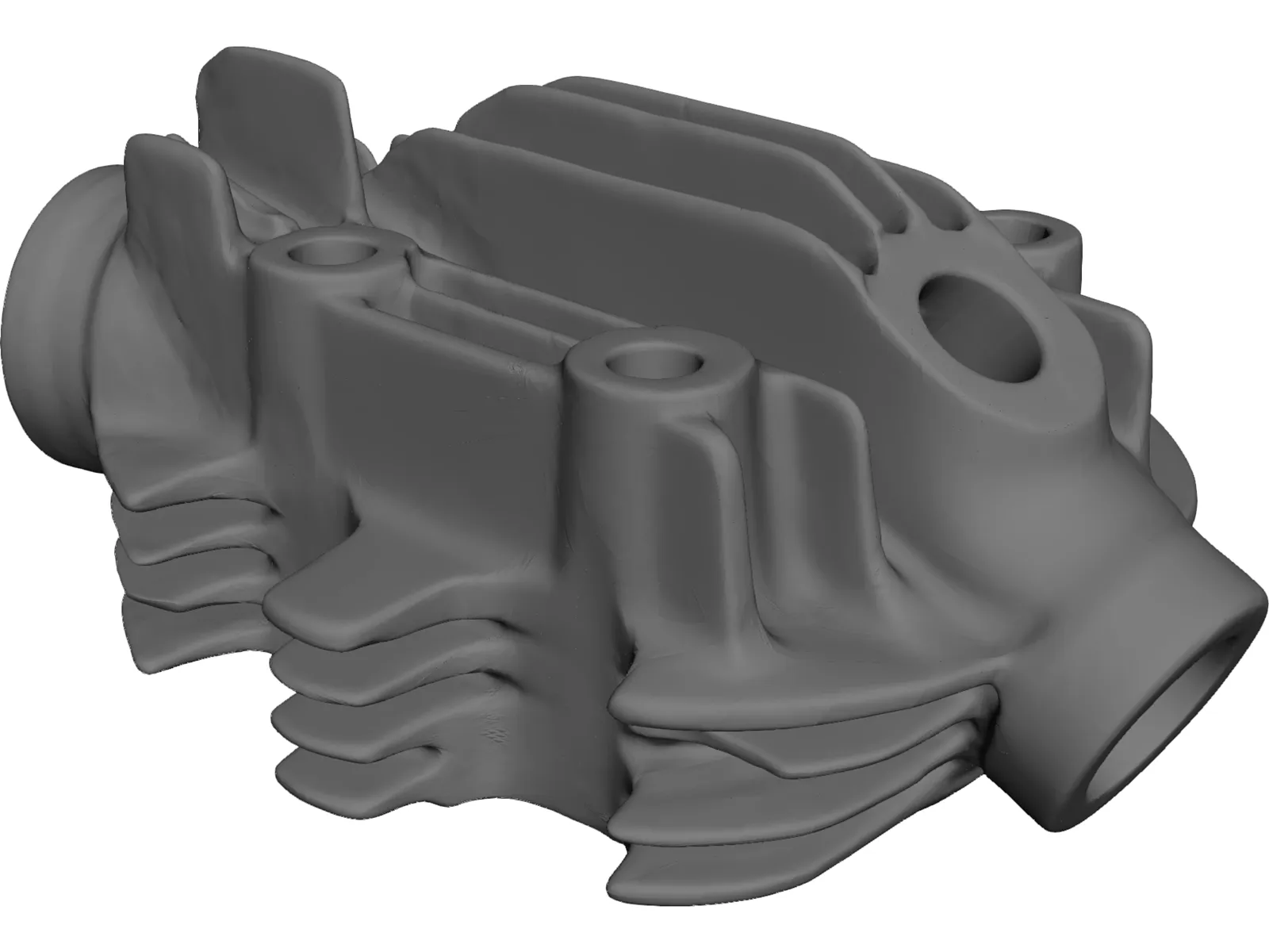 Head Brough Superior 680 Engine 3D Model main preview