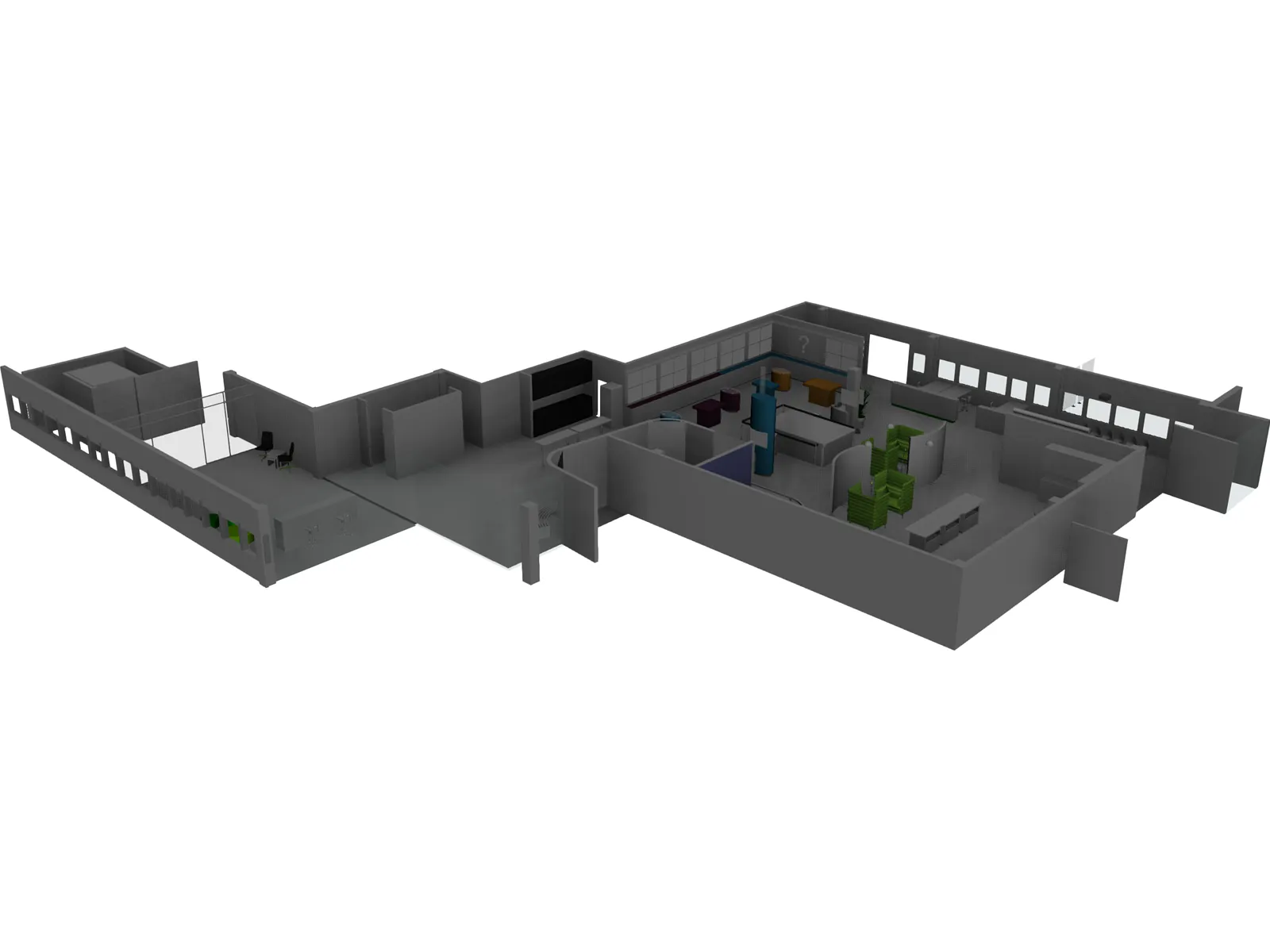 Office 3D Model main preview