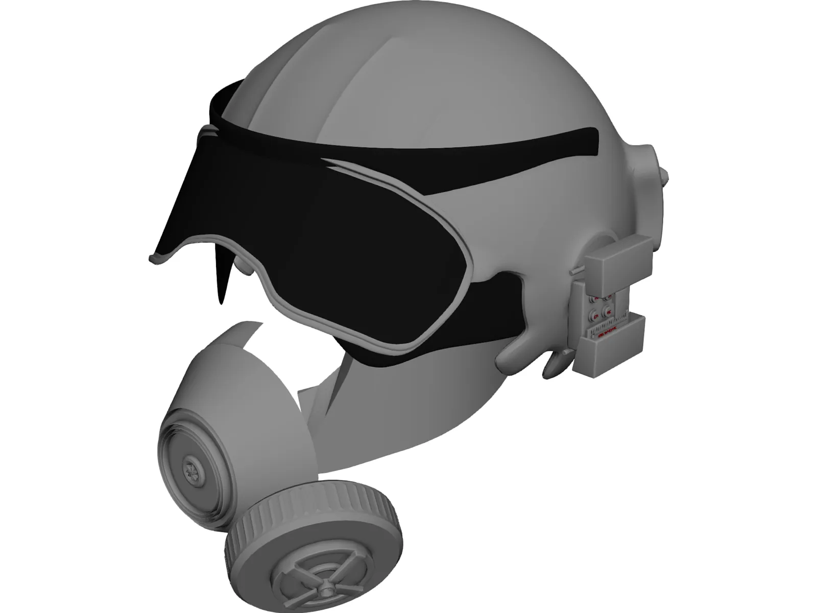 Helmet 3D Model main preview