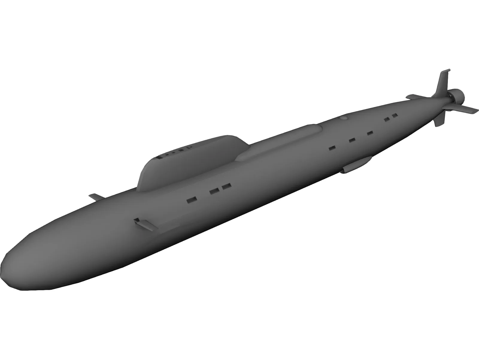 Yasen Class Submarine 3D Model main preview