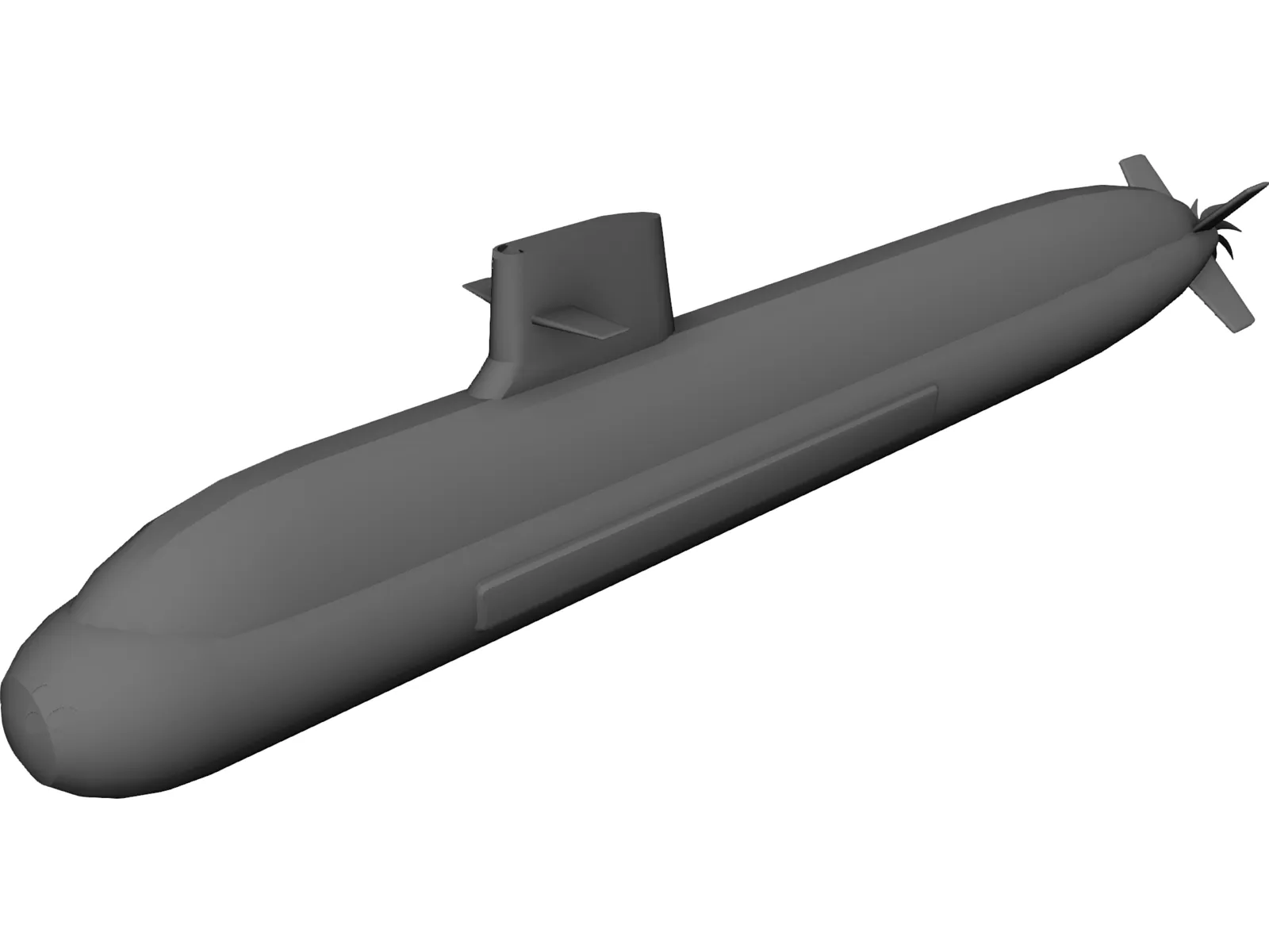 Soyru Class Submarine 3D Model main preview