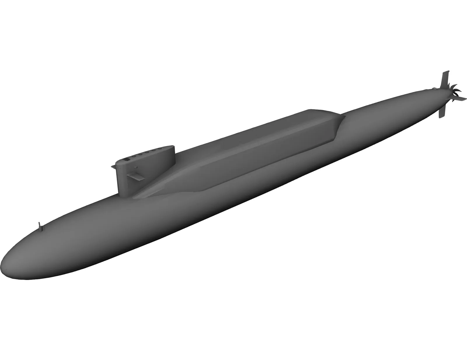 Jin class Missile Submairne 3D Model main preview