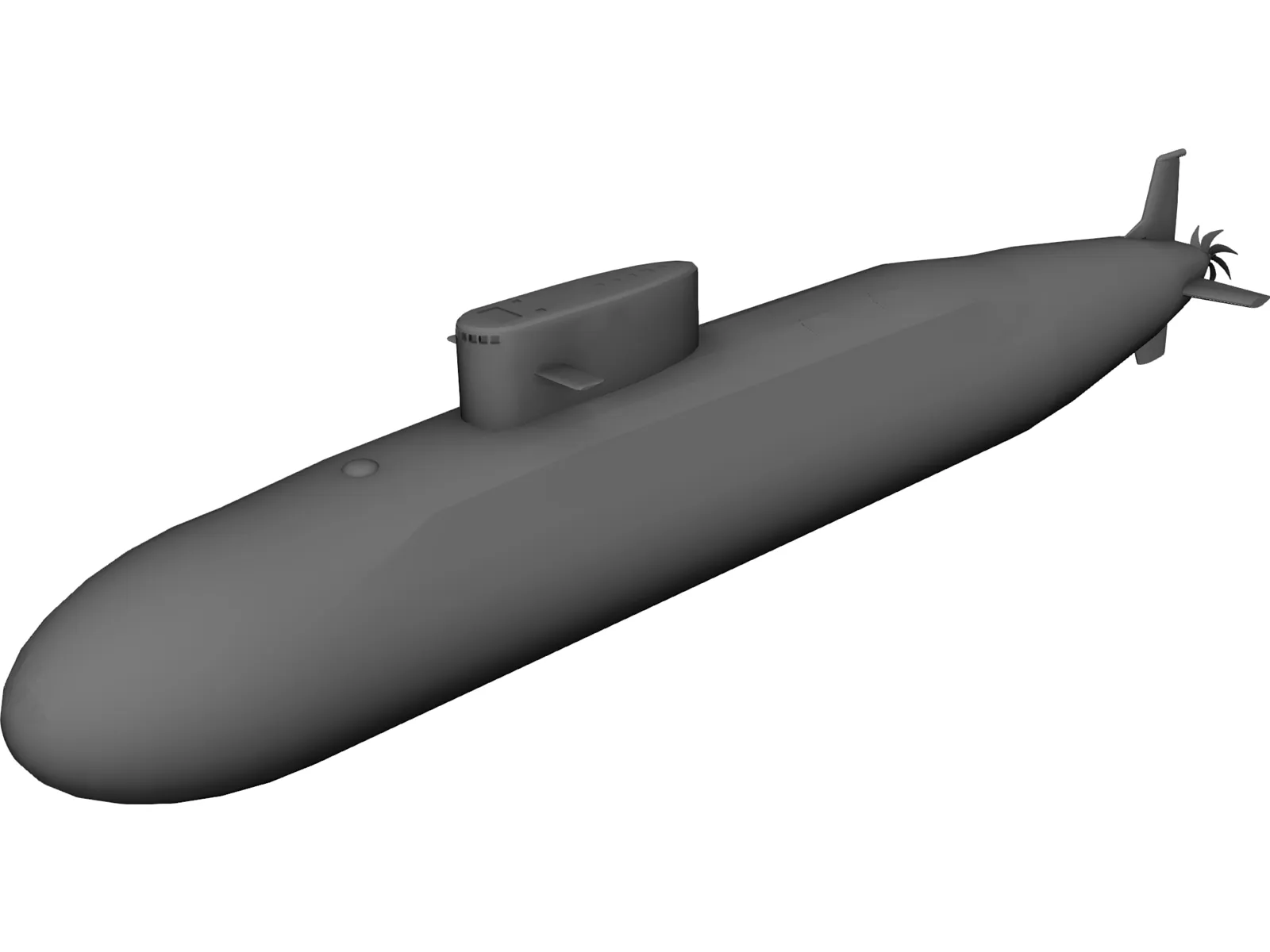 Arihant Class Missile Submarine 3D Model main preview