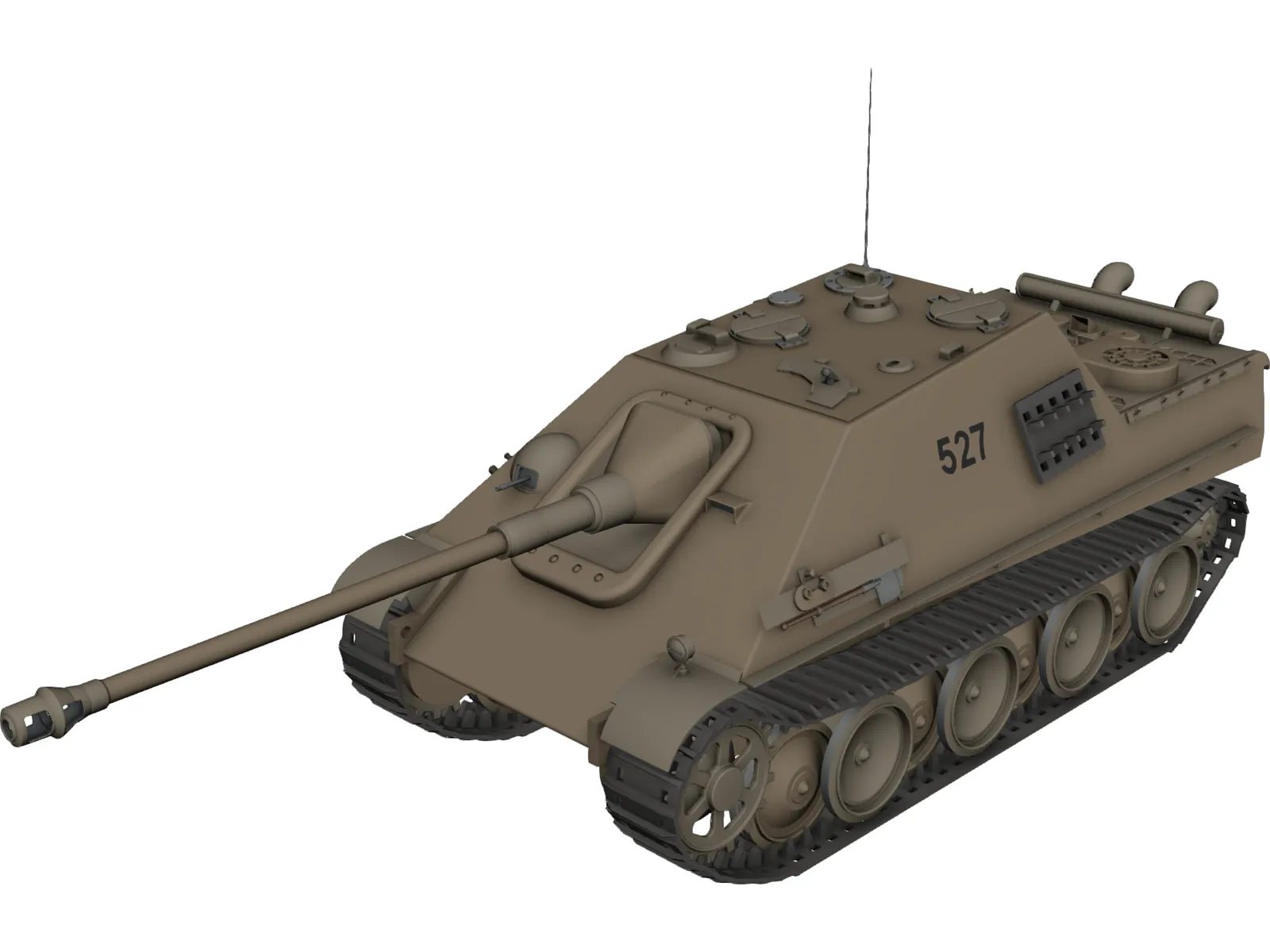 Jagdpanzer 3D Model main preview
