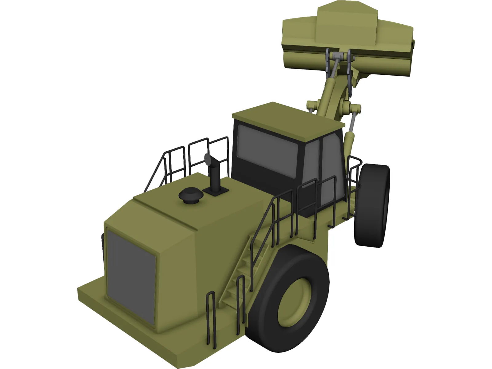 Caterpillar 998H 3D Model main preview