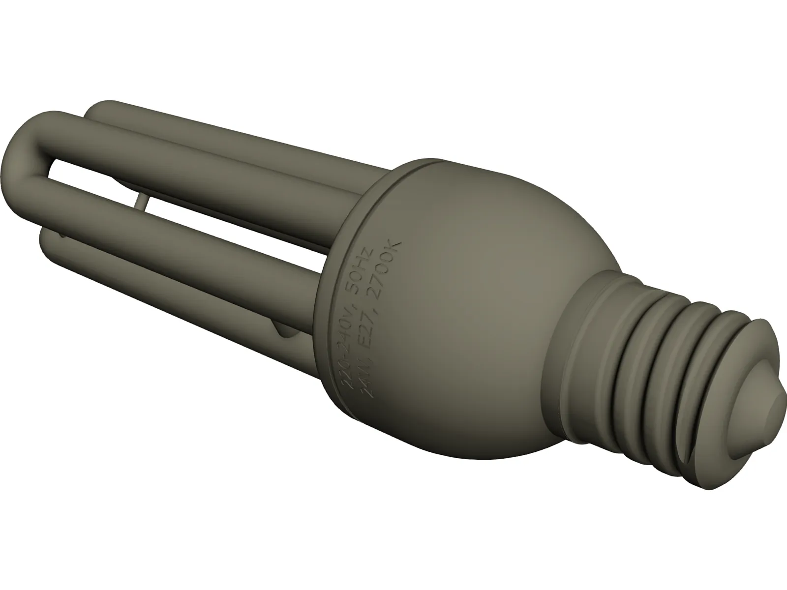 Lightbulb 3D Model main preview