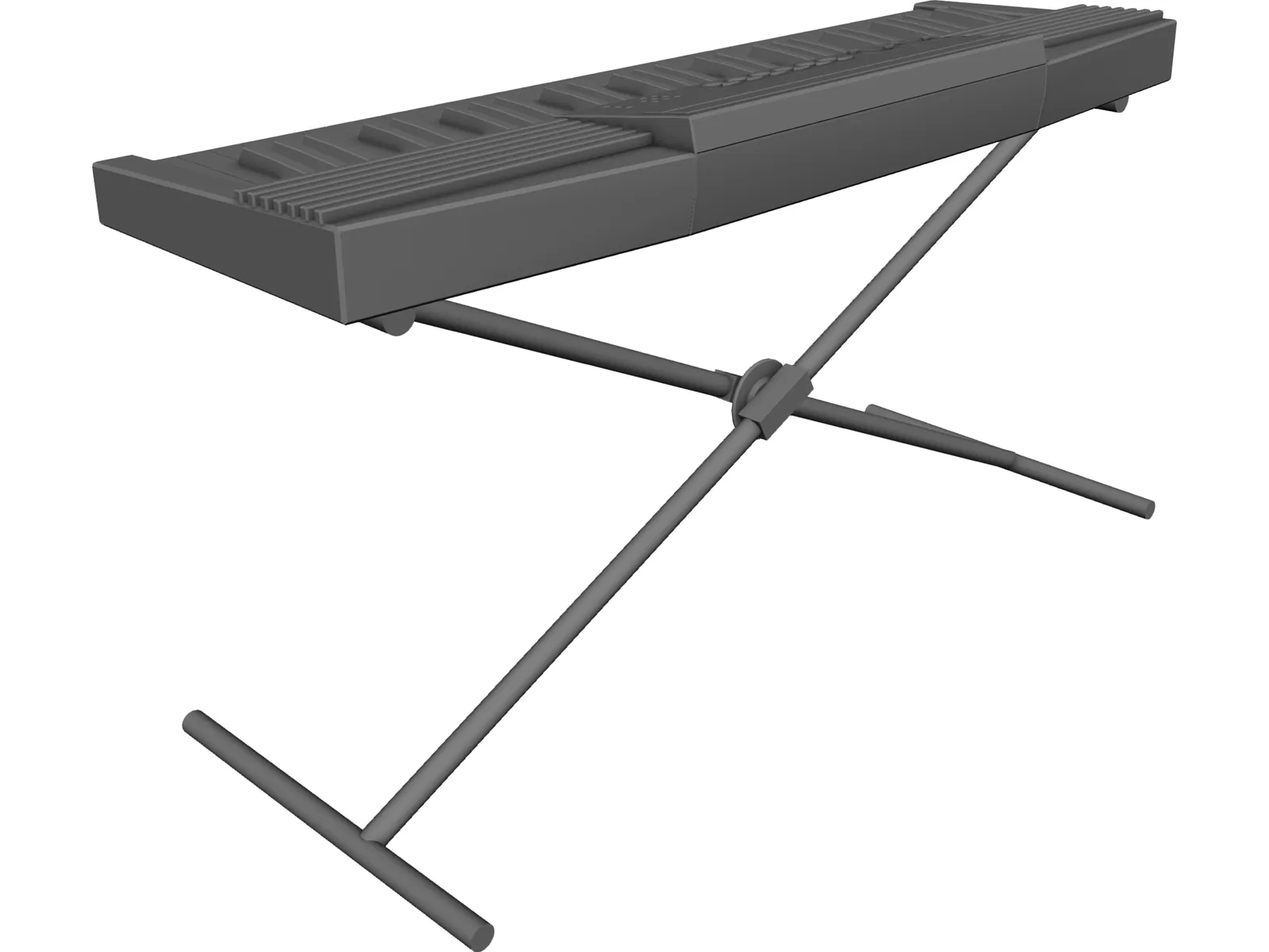 Keyboard Electric 3D Model main preview