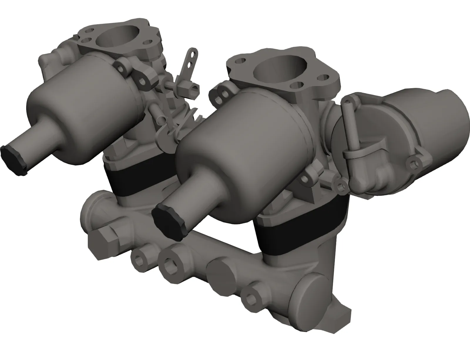 Carburetor SU HS2 3D Model main preview