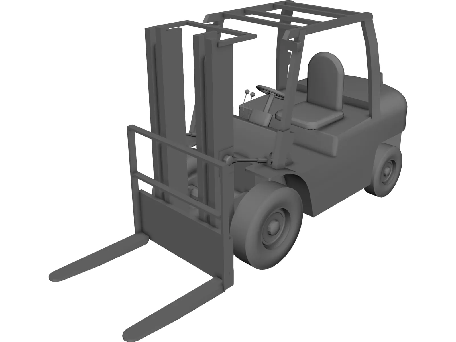 Forklift 54in 3D Model main preview