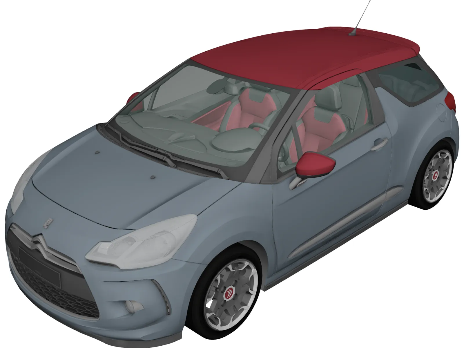 Citroen DS3 Sport (2011) 3D Model main preview